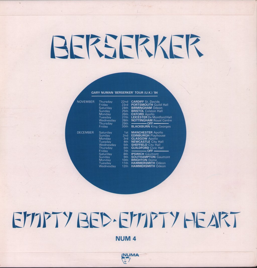 Gary Numan - Berserker - 12 Inch