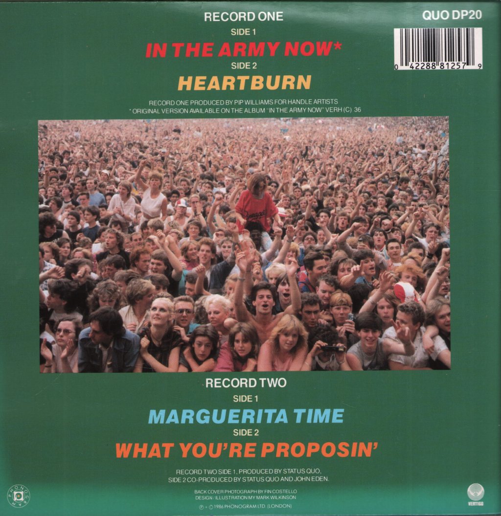 Status Quo - In The Army Now - Double 7 Inch