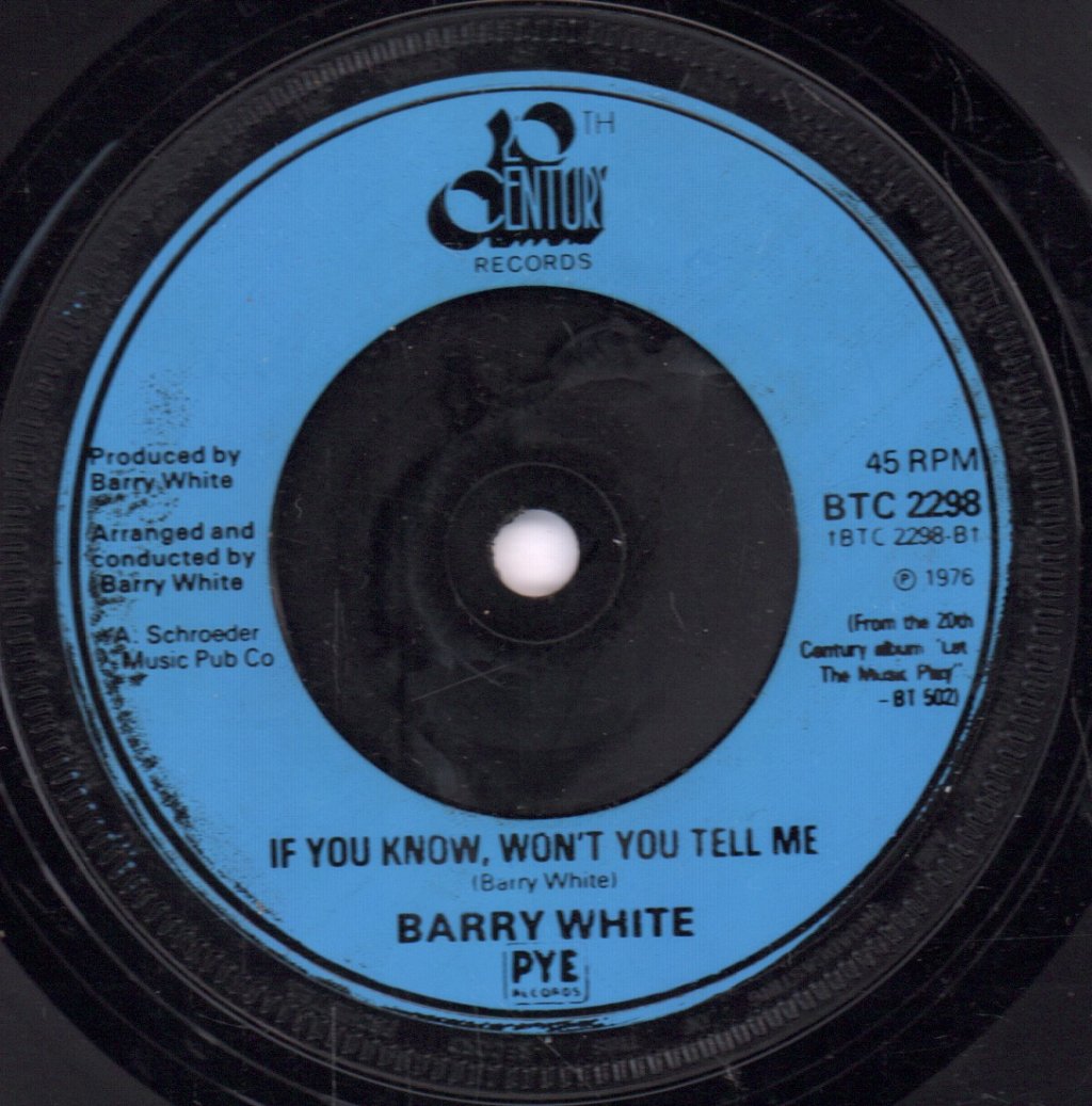 Barry White - Baby We Better Try To Get It Together - 7 Inch