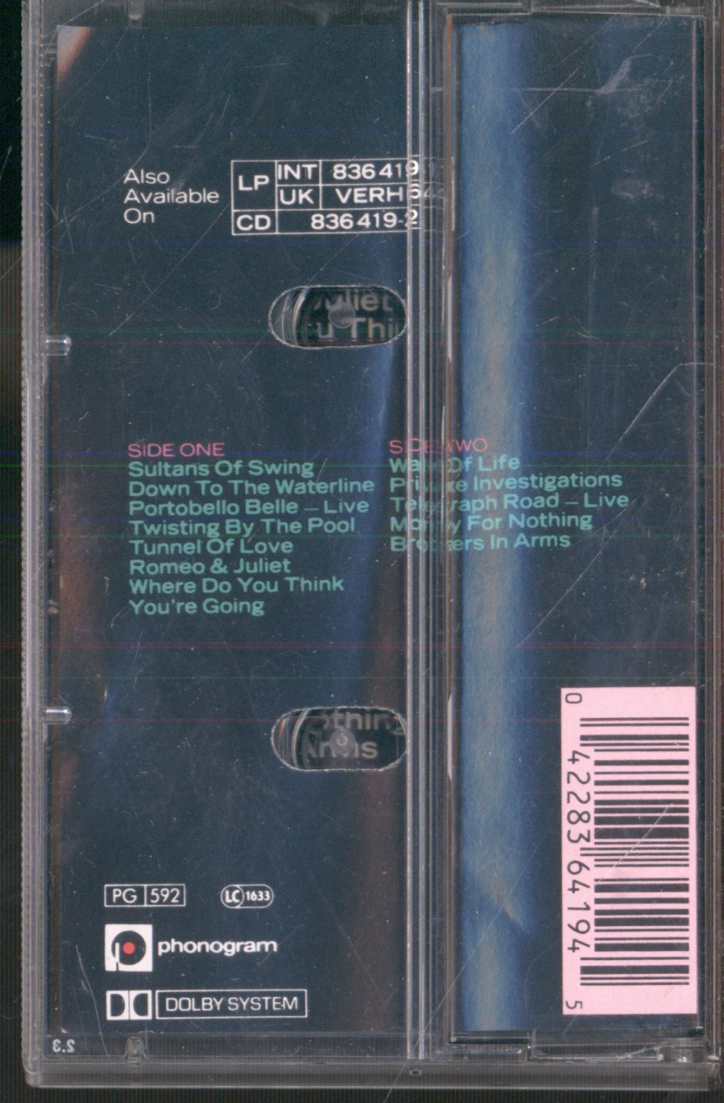 Dire Straits - Money For Nothing - Cassette