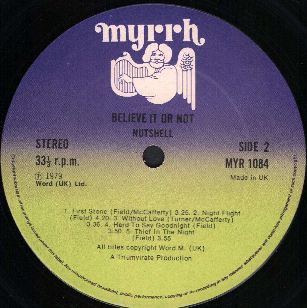 Nutshell - Believe It Or Not - Lp