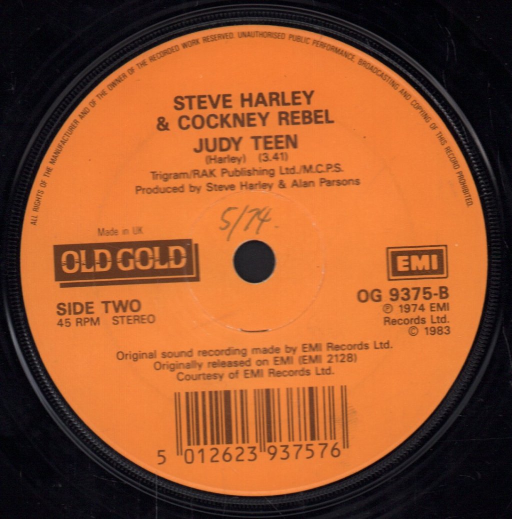 Steve Harley And Cockney Rebel - Make Me Smile - 7 Inch