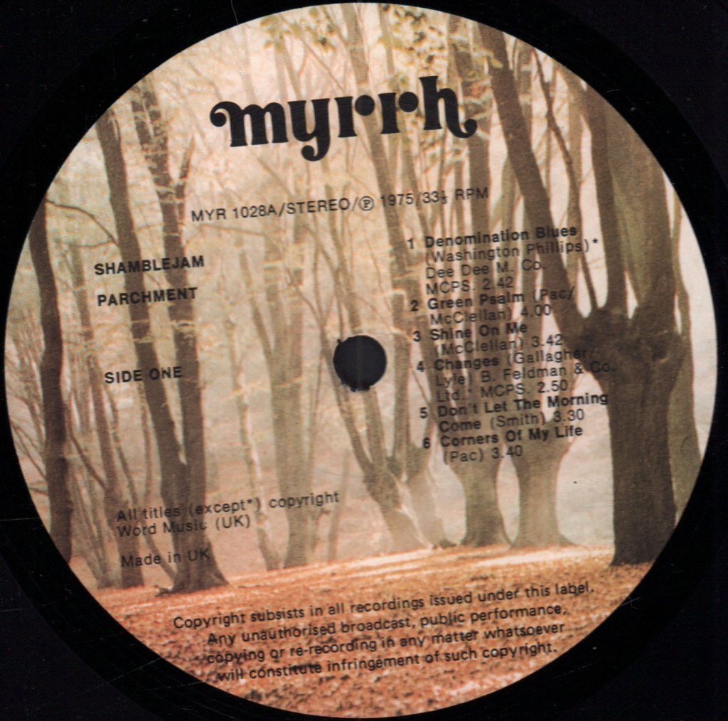Parchment - Shamblejam - Lp