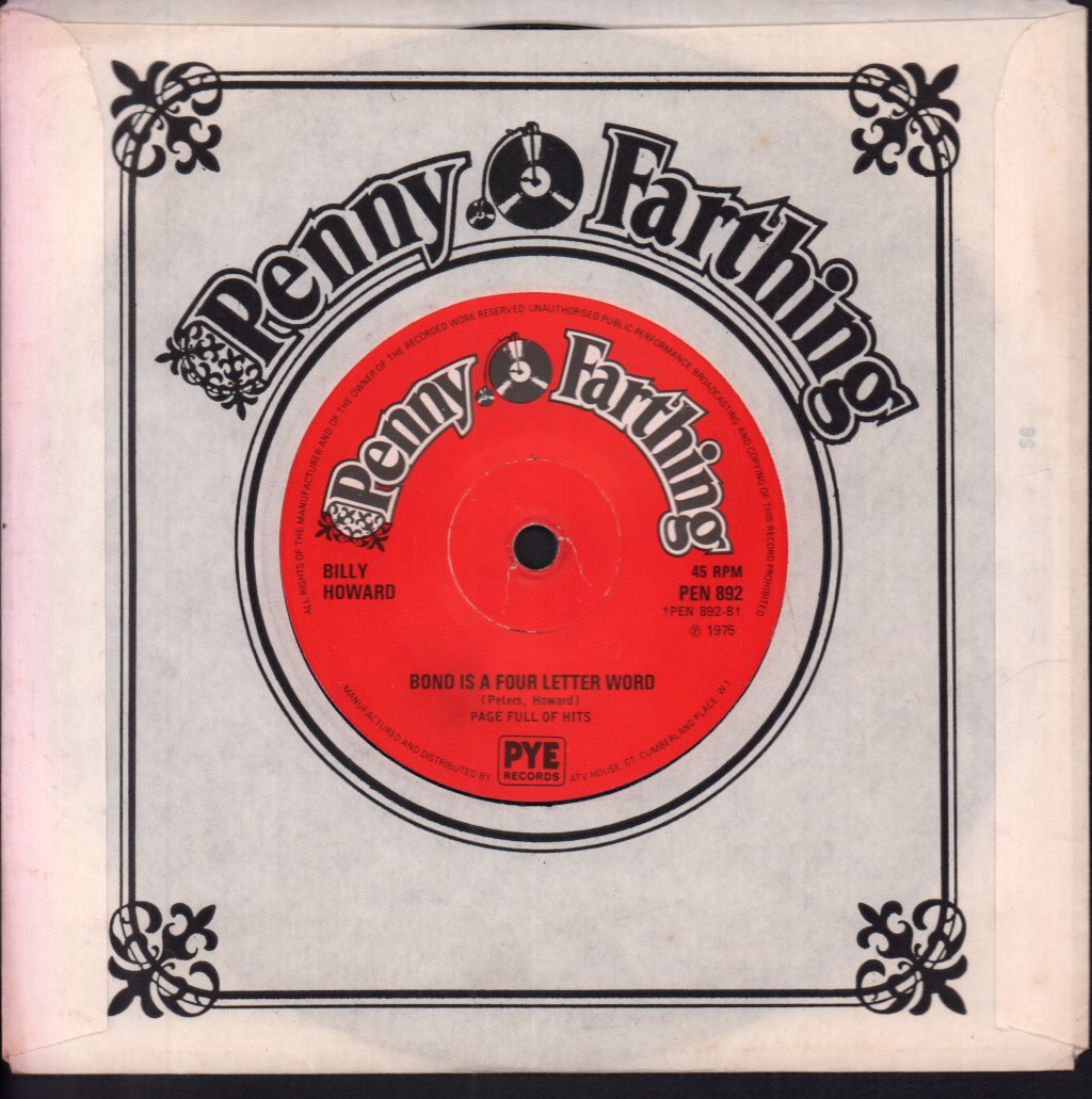 Billy Howard - King Of The Cops - 7 Inch