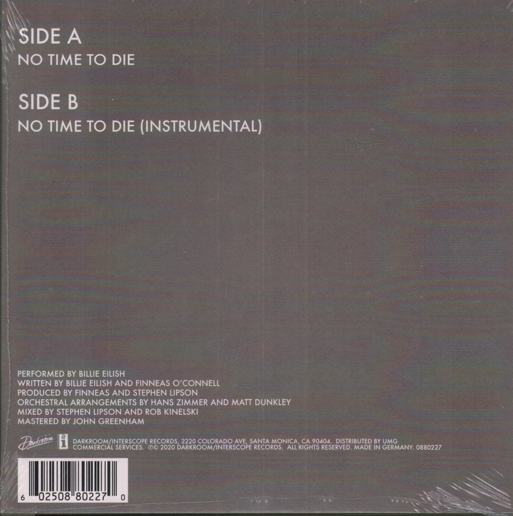 Billie Eilish - No Time To Die - 7 Inch