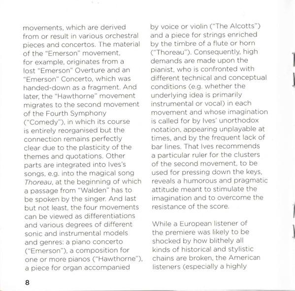 Thomas Hell - ives Concord Sonata - Cd