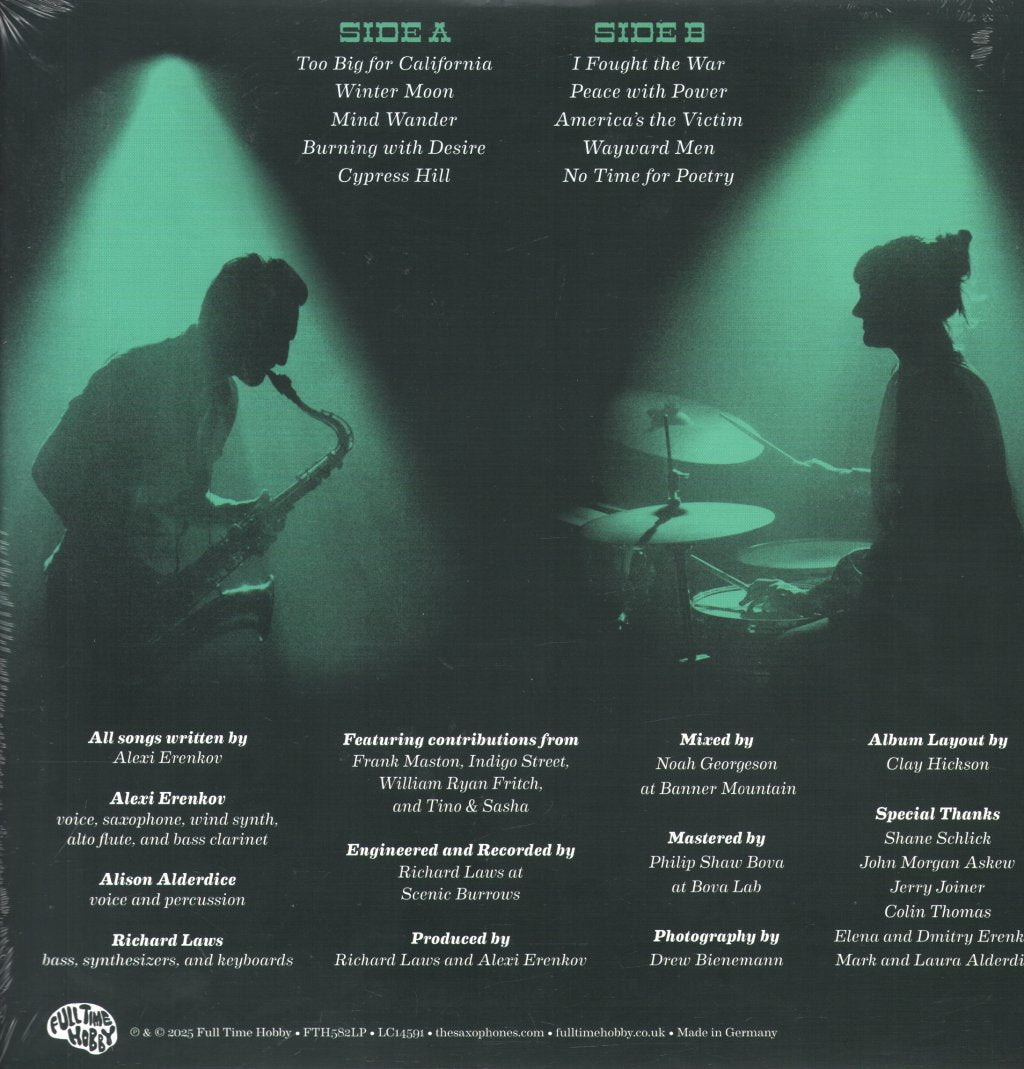 Saxophones - No Time For Poetry - Lp