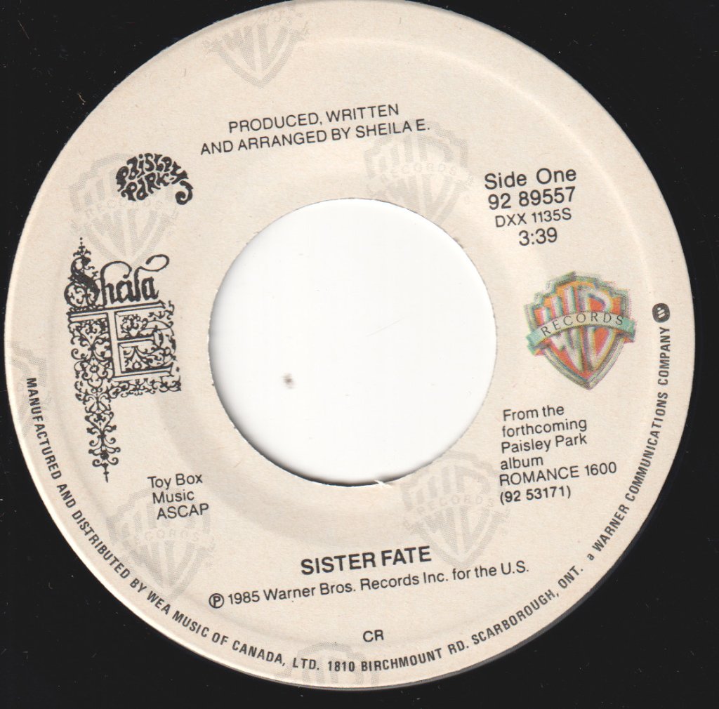 Sheila E - Sister Fate - 7 Inch