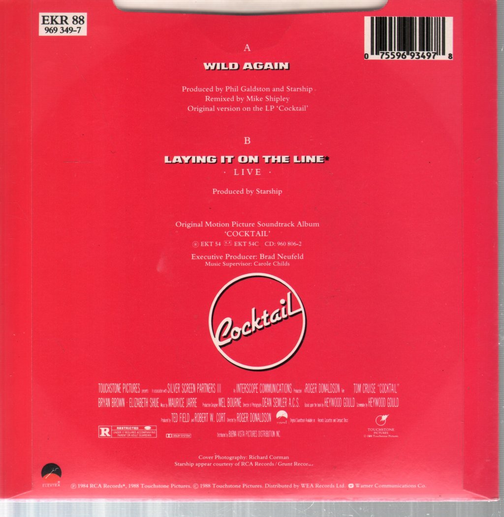 Starship - Wild Again - 7 Inch