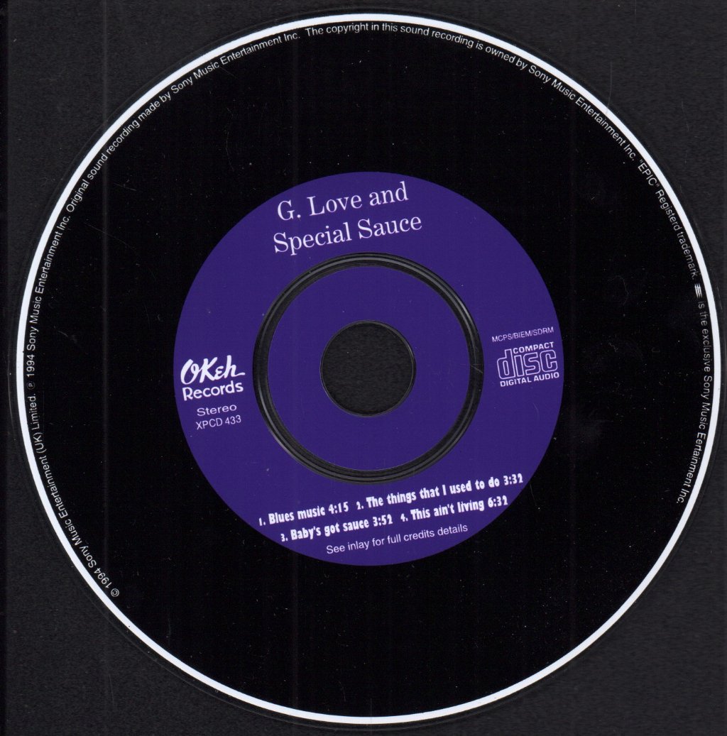 G.love And Special Sauce - blues music - Cd