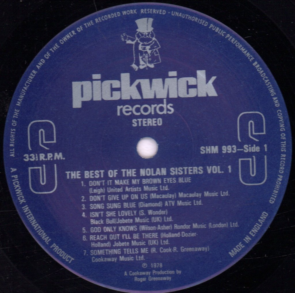 Nolan Sisters - Best Of Vol 1 - Lp