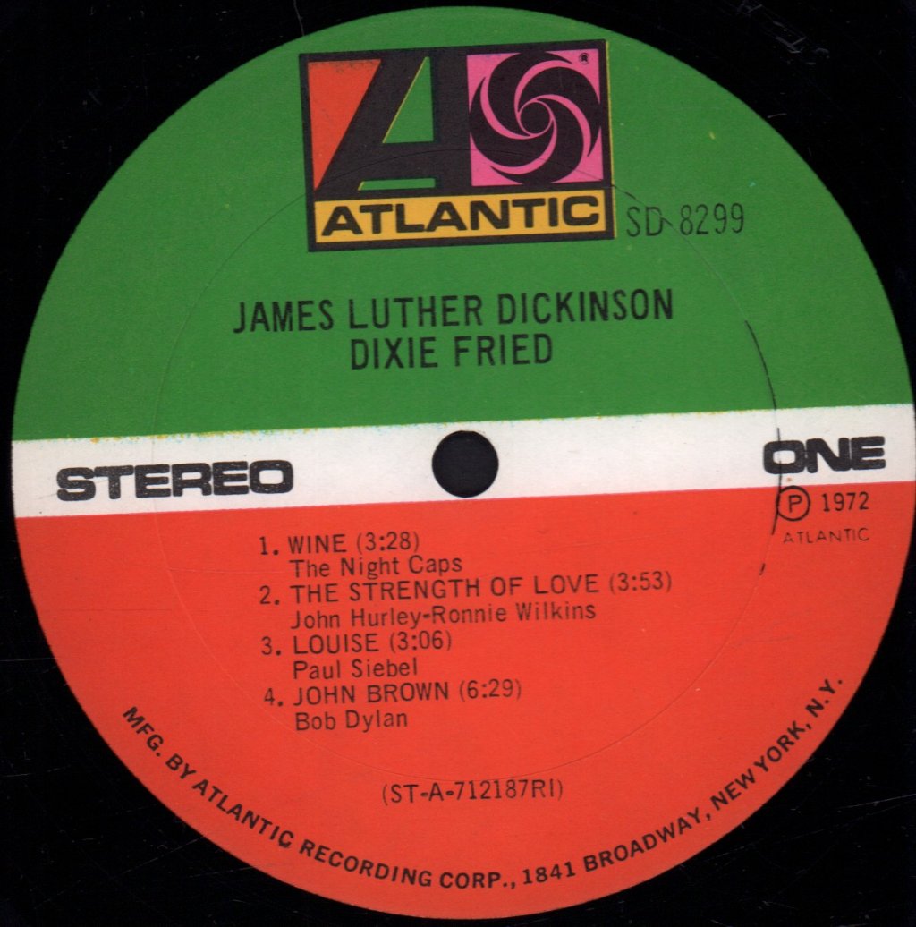 James Luther Dickinson - Dixie Fried - Lp