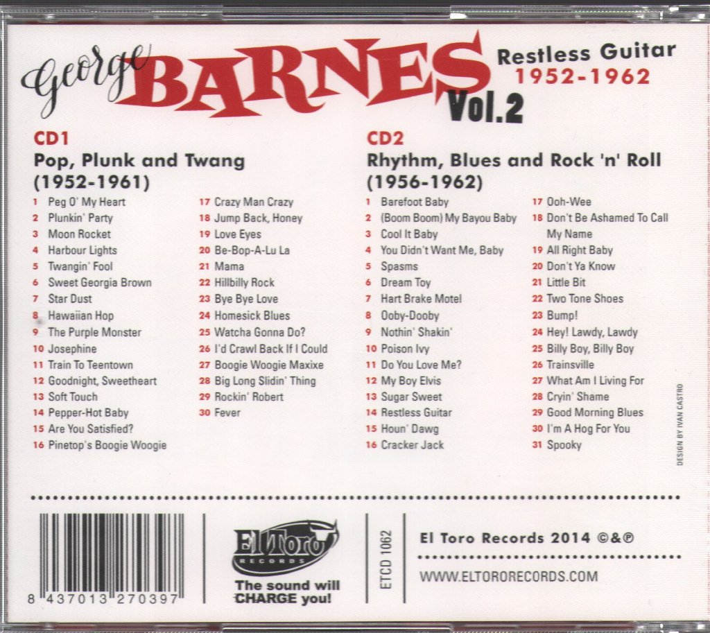George Barnes - Restless Guitar 1952-1962 - Double Cd