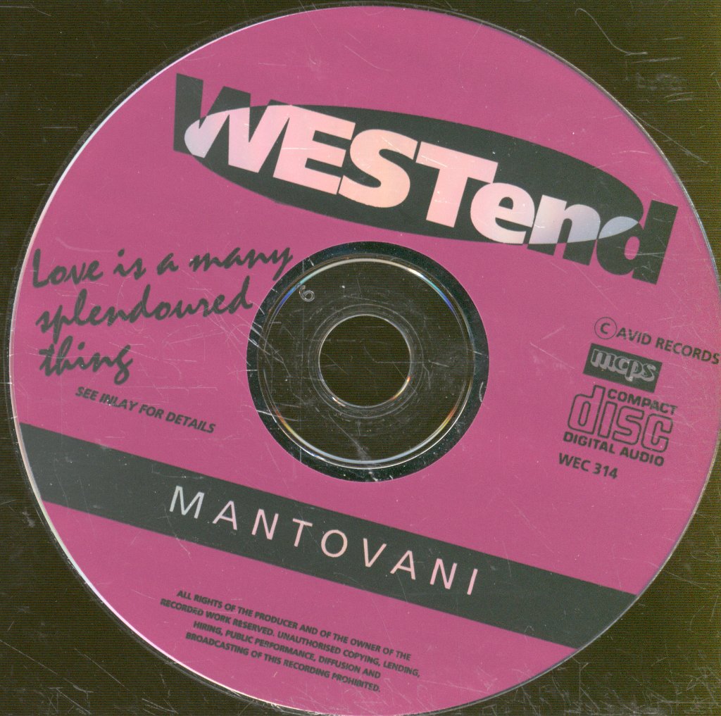 Mantovani - Love Is A Many Splendoured Thing - Cd