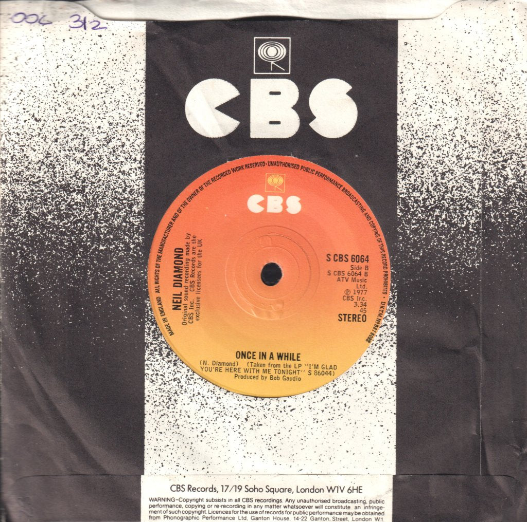 Neil Diamond - God Only Knows - 7 Inch