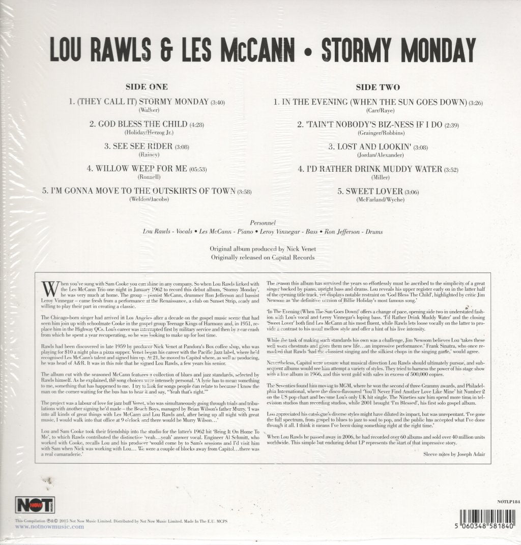 Lou Rawls And Les Mccann - Stormy Monday - Lp