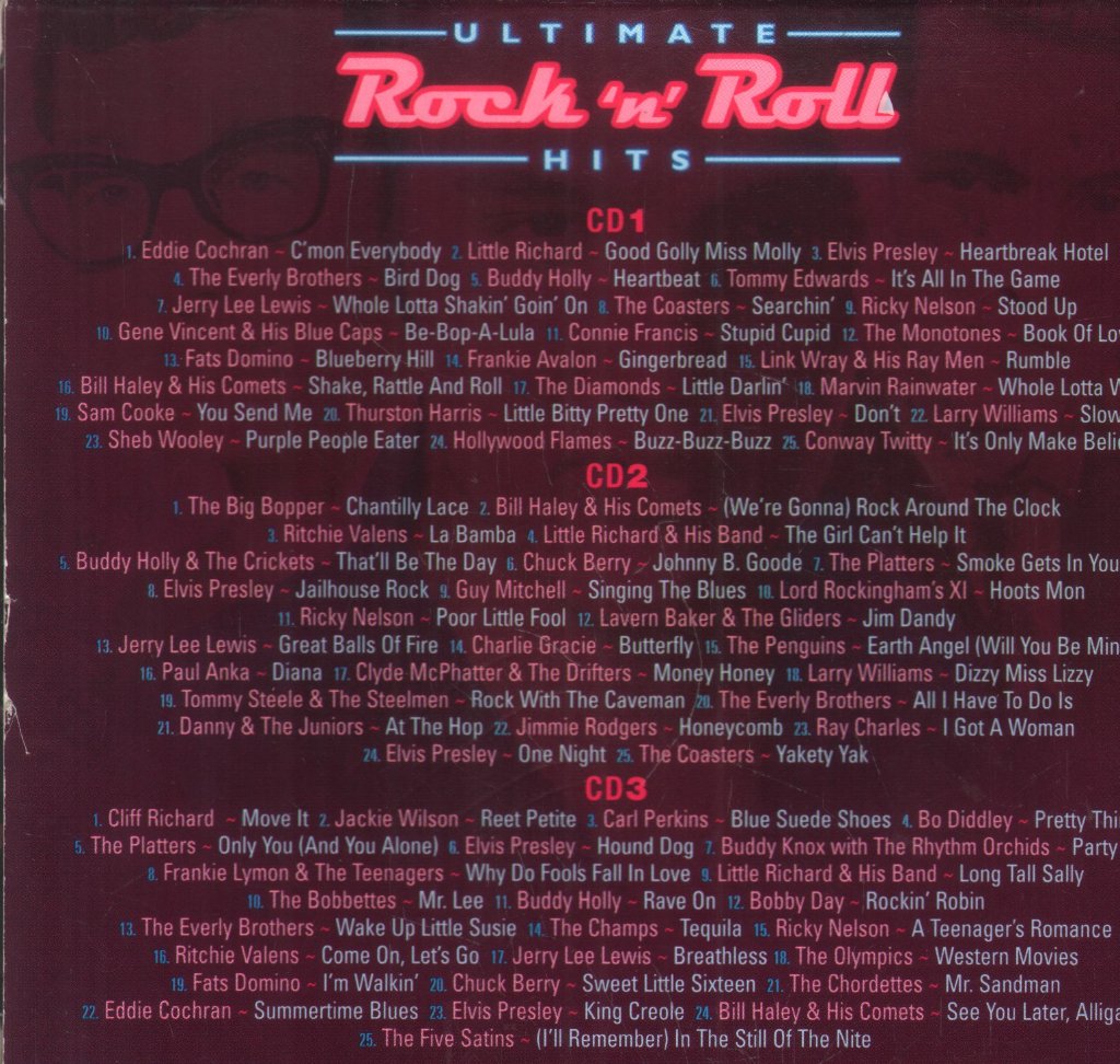 Various Artists - Ultimate Rock 'N' Roll Hits - Triple Cd