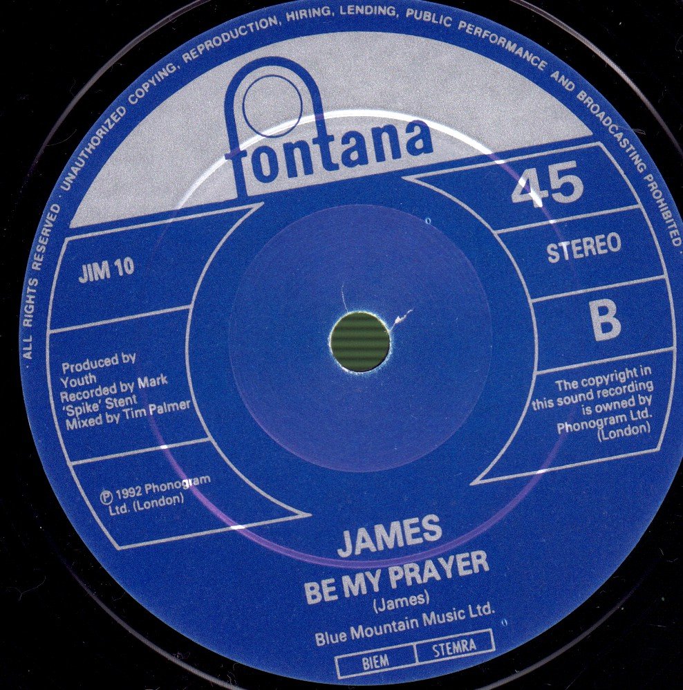 James - Born Of Frustration - 7 Inch