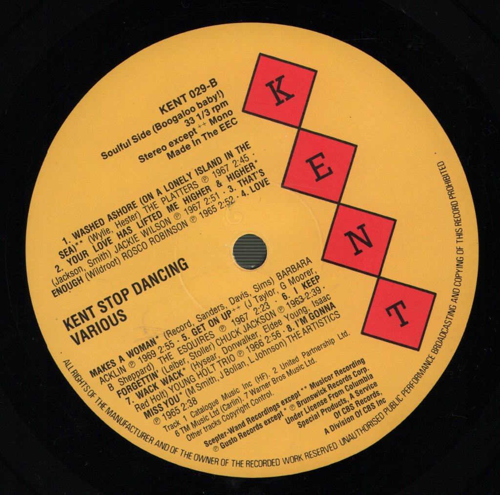 Various Artists - Kent Stop Dancing - Lp