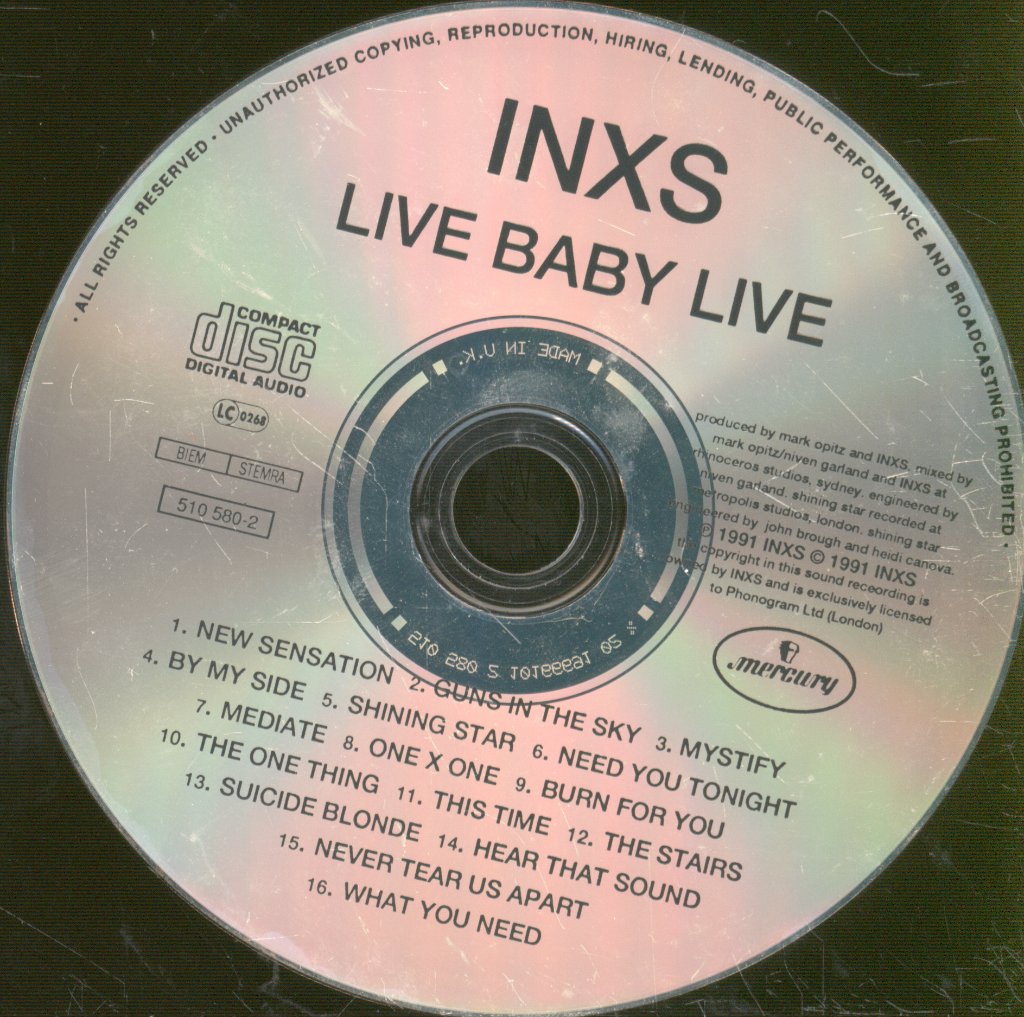 INXS - Live Baby Live - Cd