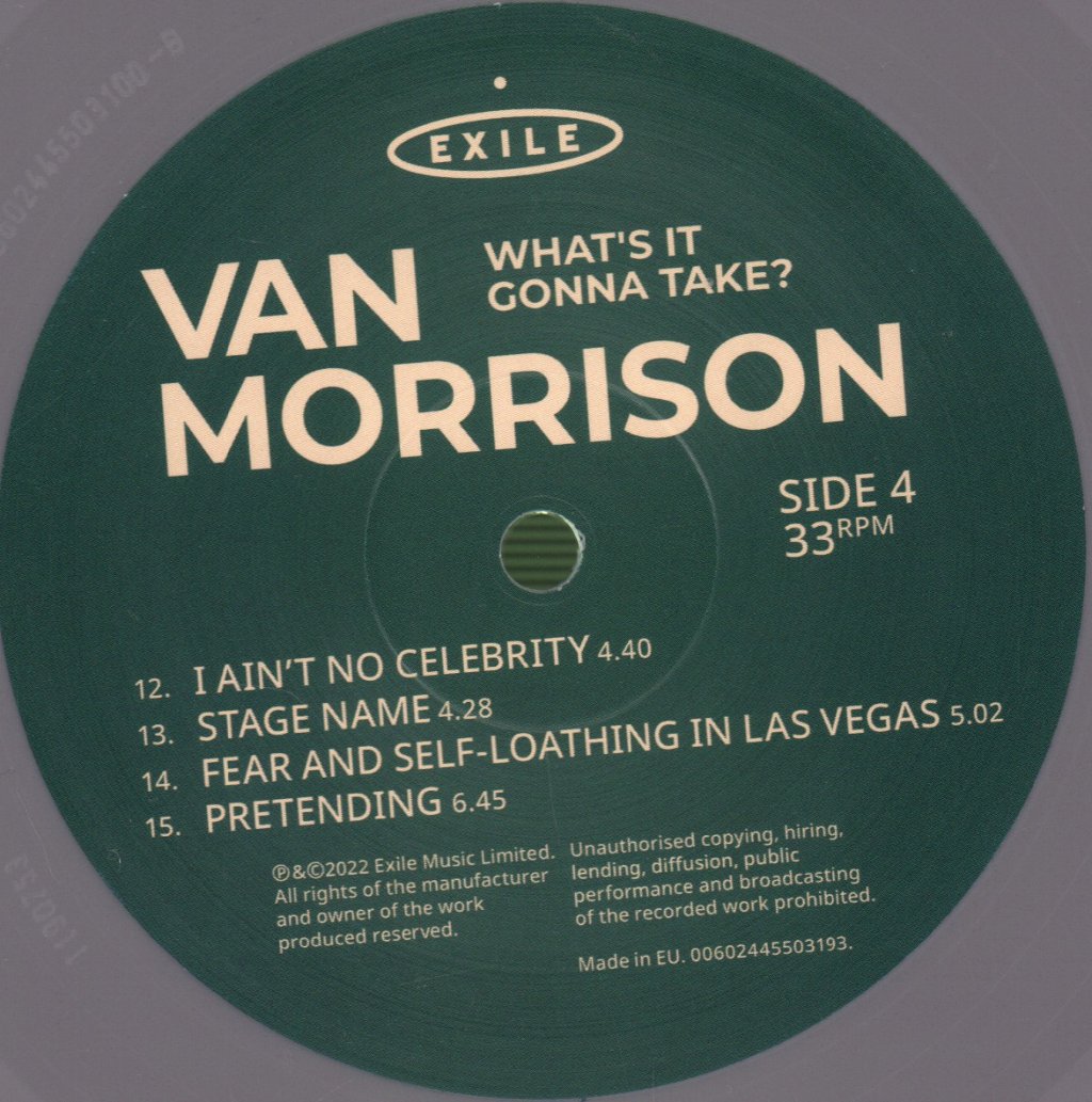 Van Morrison - What's It Gonna Take? - Double Lp