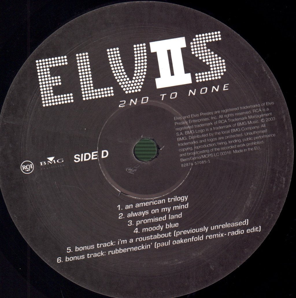 Elvis Presley - 2nd To None - Double Lp