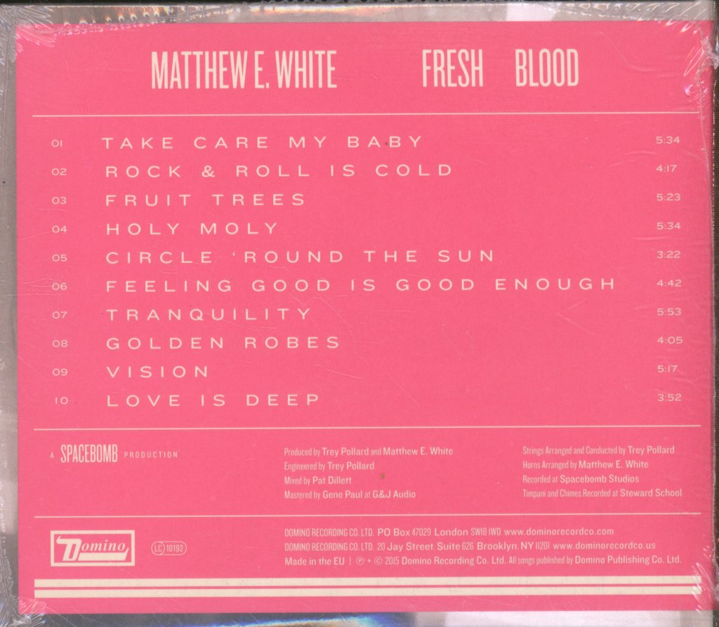 Matthew E. White - Fresh Blood - Cd
