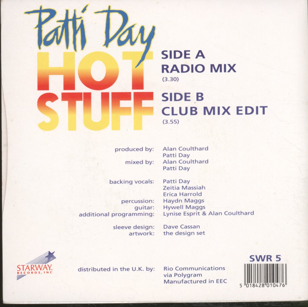 Patti Day - Hot Stuff - 7 Inch