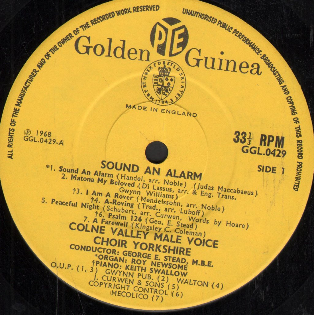 Colne Valley Male Voice Choir - Colne Valley Male Voice Choir Yorkshire - Lp
