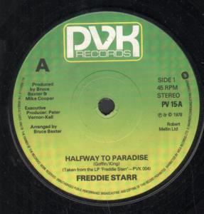 Freddie Starr - Halfway To Paradise - 7 Inch
