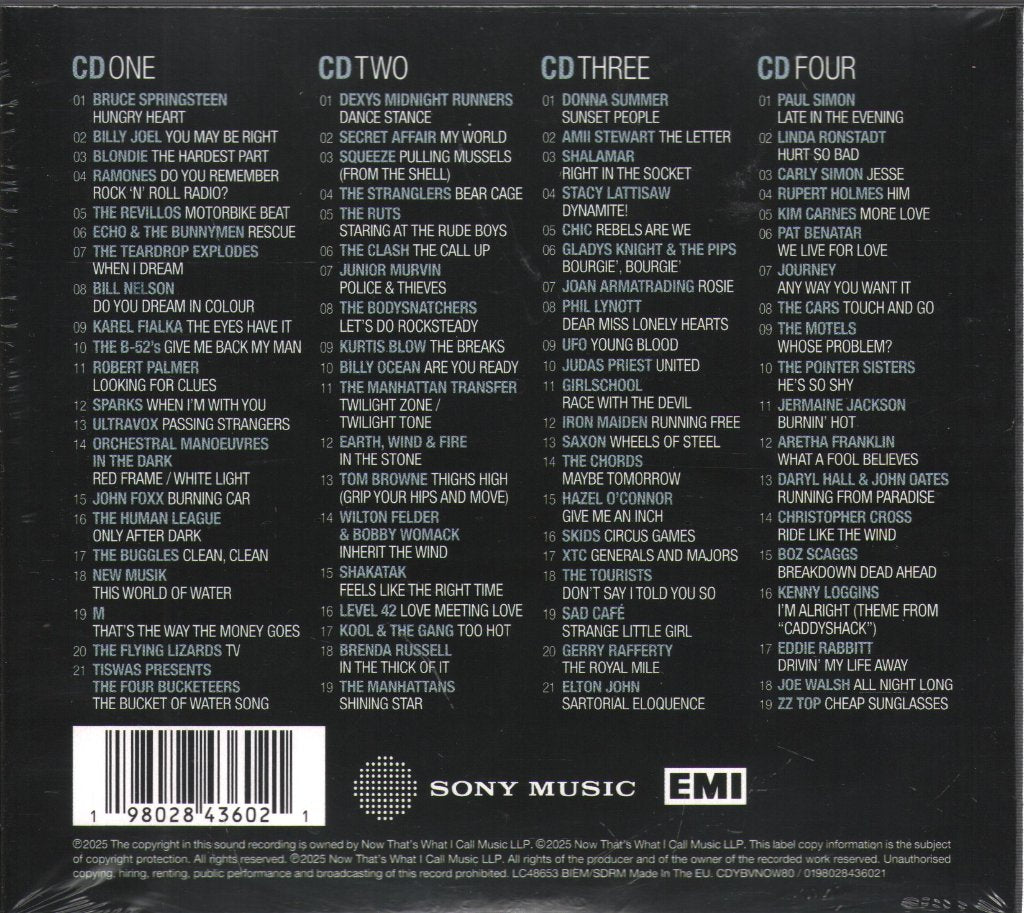 Various Artists - Now Yearbook. the Vault: 1980 - Cd Box Set