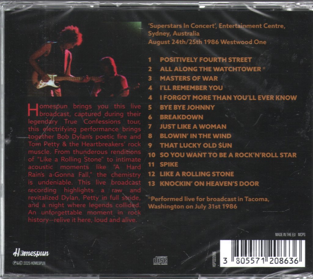 Bob Dylan & Tom Petty - Live In Australia 1986 - Cd