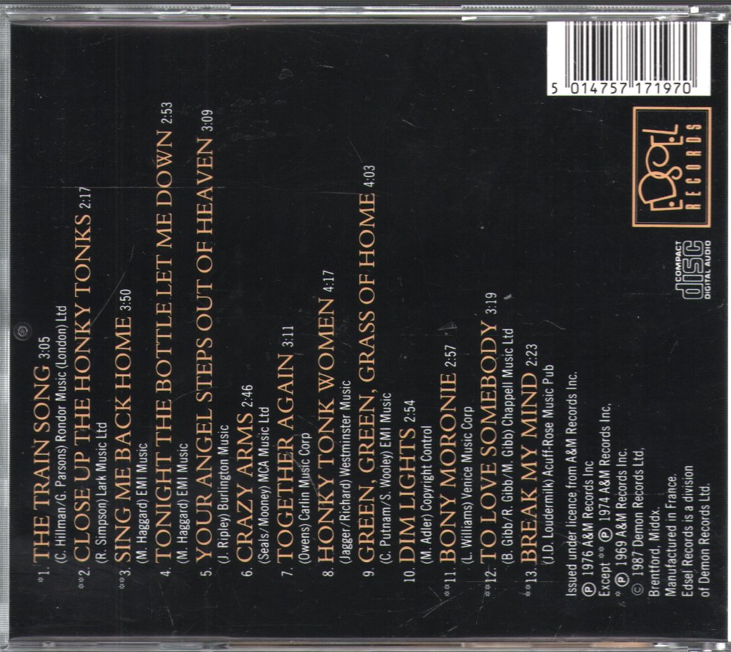 Flying Burrito Bros - Dim Lights, Thick Smoke And Loud, Loud Music - Cd