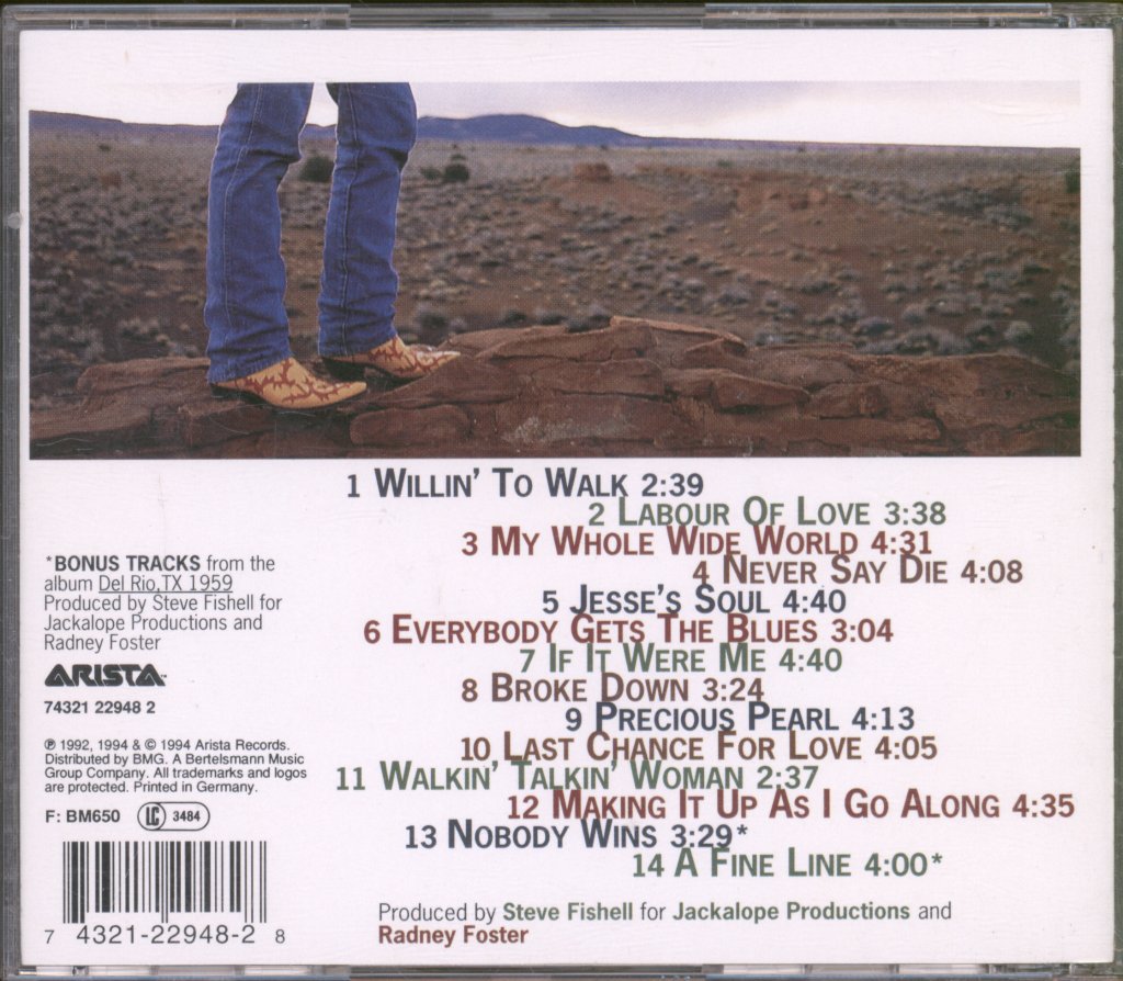 Radney Foster - Labor Of Love - Cd