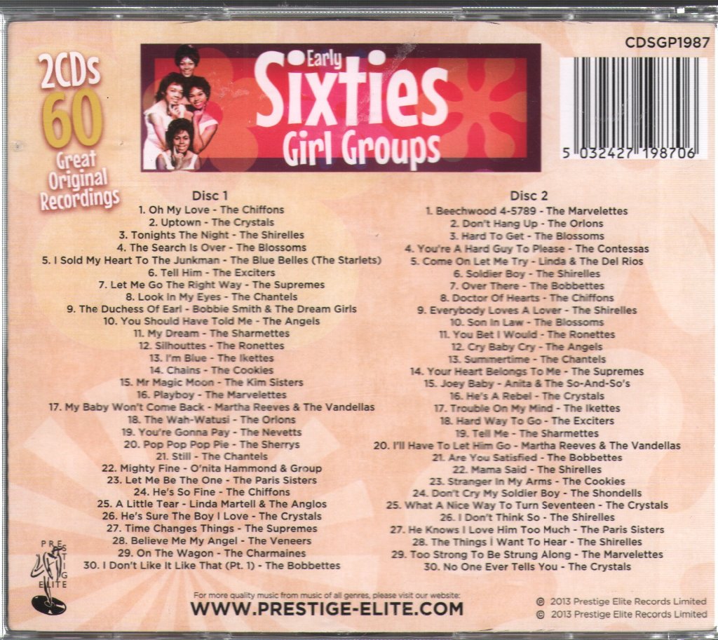 Various Artists - Early Sixties Girl Groups - Double Cd