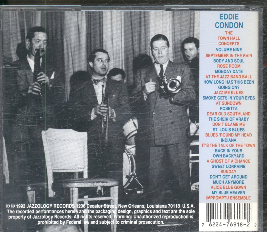 Eddie Condon - Town Hall Concerts Volume Nine - Double Cd