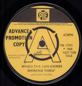 Long John Baldry - When The Sun Comes Shining Thru' - 7 Inch