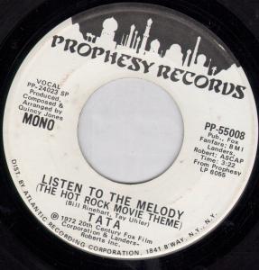 Tata - Listen To The Melody - 7 Inch