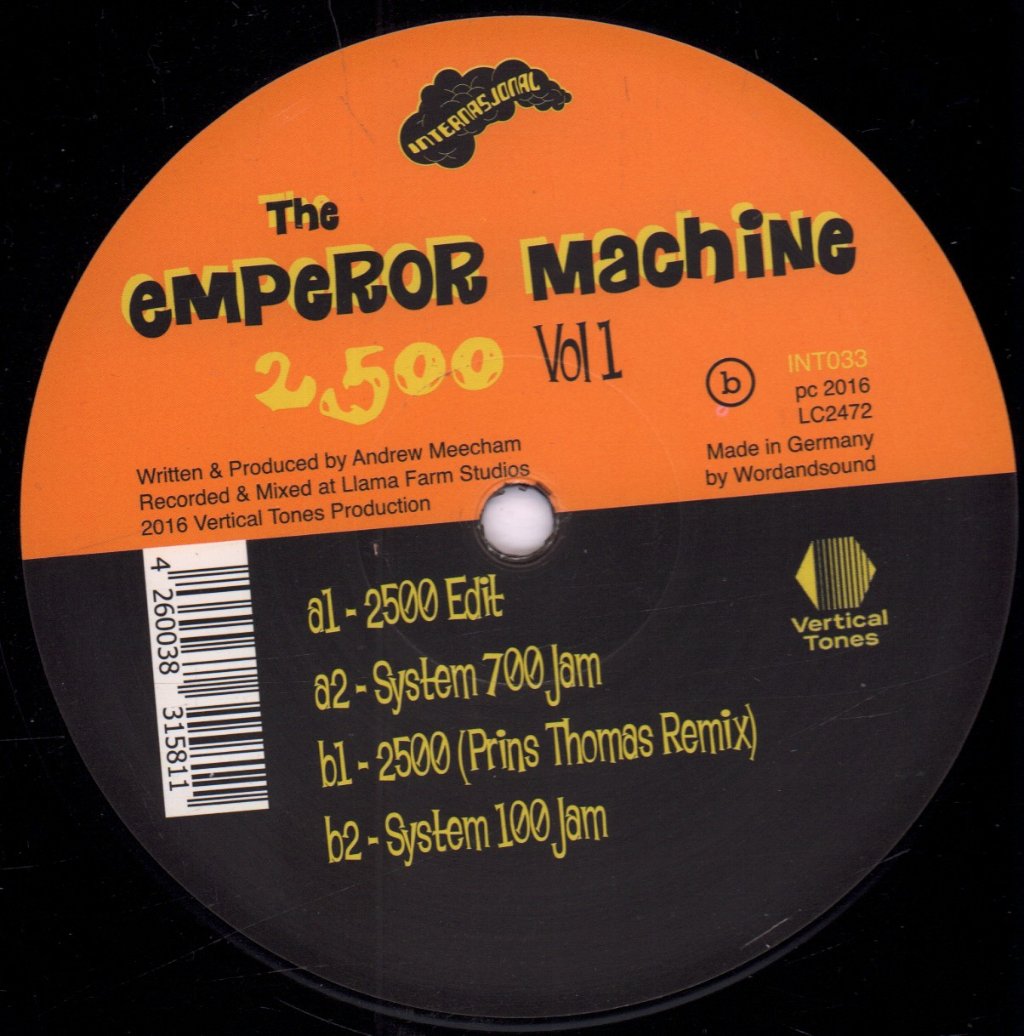 Emperor Machine - 2500 Vol 1 - 12 Inch