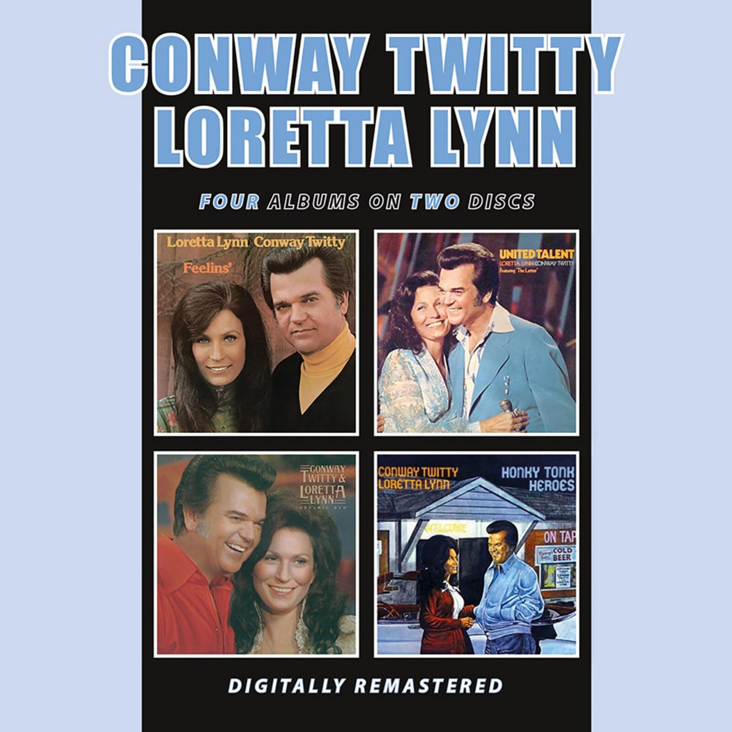Conway Twitty And Loretta Lynn - Feelins' / United Talent / Dynamic Duo / Honky Tonk Heroes - Cd
