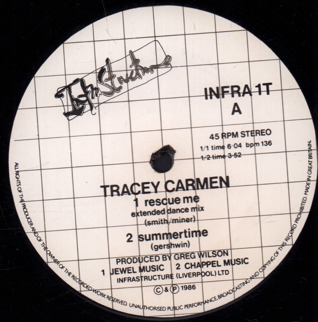 Tracey Carmen - Rescue Me - 12 Inch