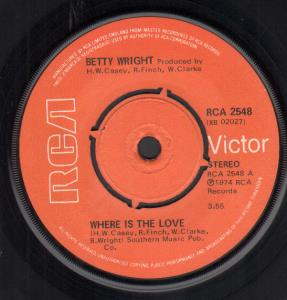 Betty Wright - Where Is The Love - 7 Inch