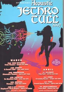 Jethro Tull - Acoustic 2007 - Flyer