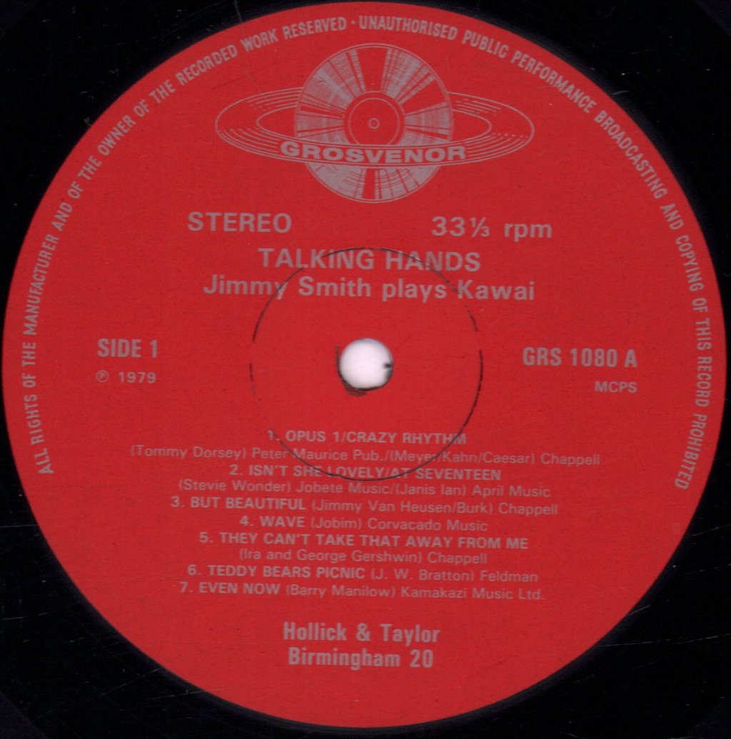 Jimmy Smith - Talking Hands - Lp
