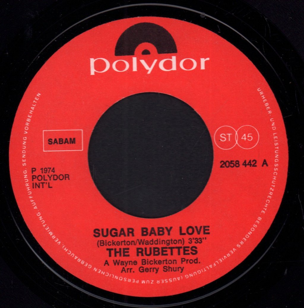 Rubettes - Sugar Baby Love - 7 Inch