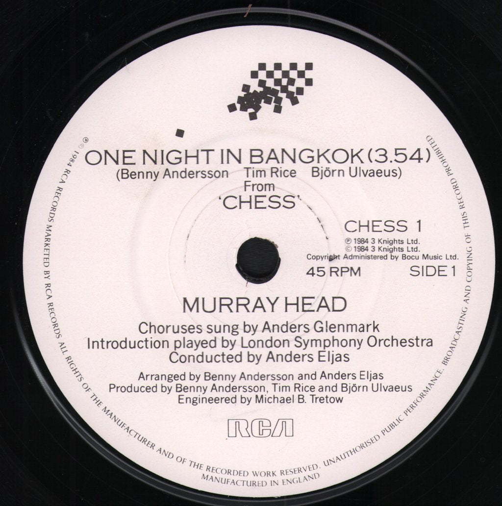 Murray Head - One Night In Bangkok - 7 Inch