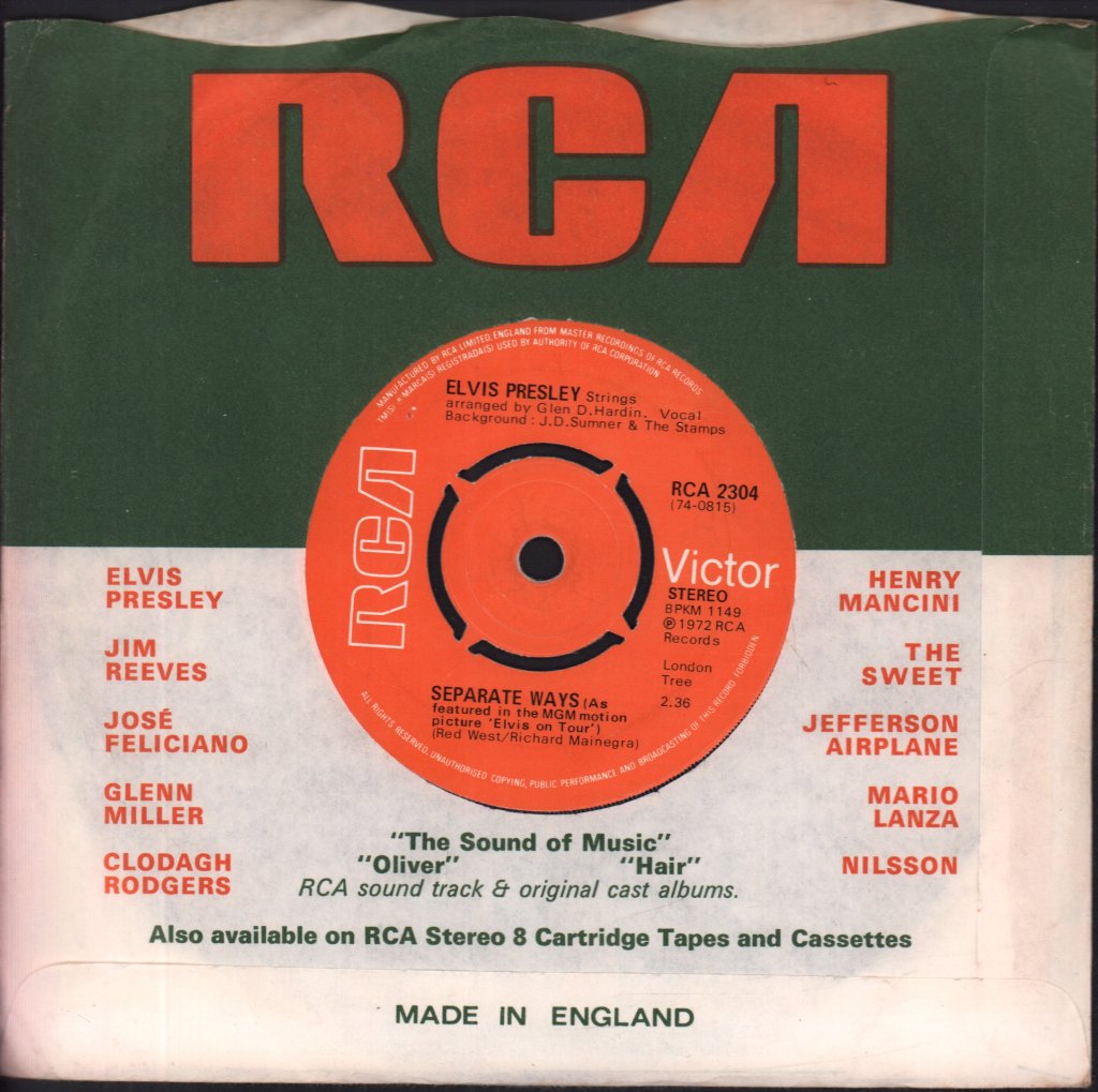Elvis Presley - Always On My Mind - 7 Inch