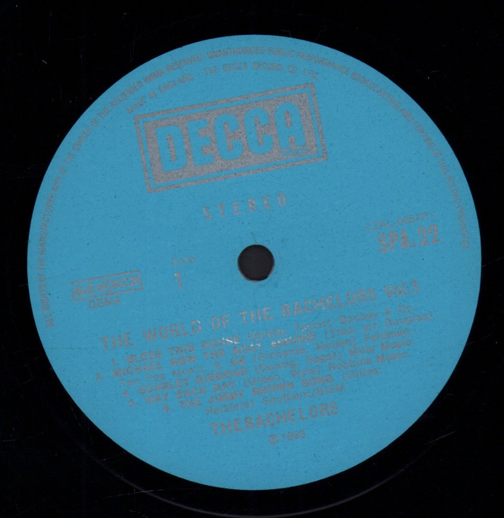Bachelors - World Of Vol 3 - Lp