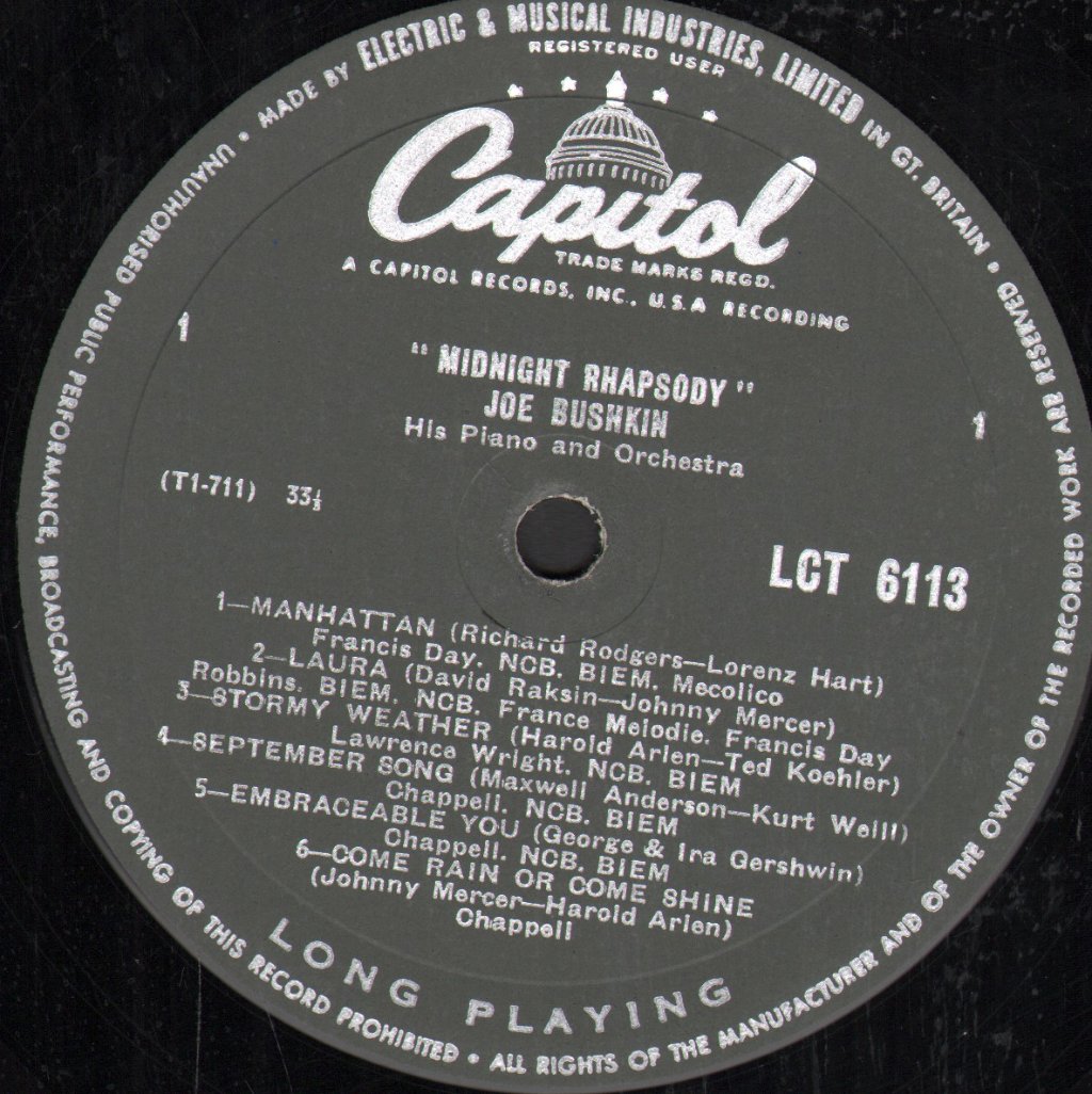 Joe Bushkin - Midnight Rhapsody - Lp