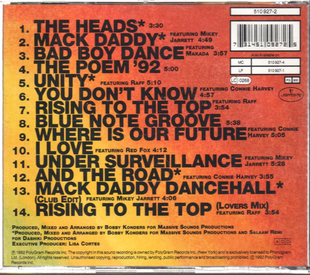Bobby Konders And Massive Sounds - Untitled - Cd